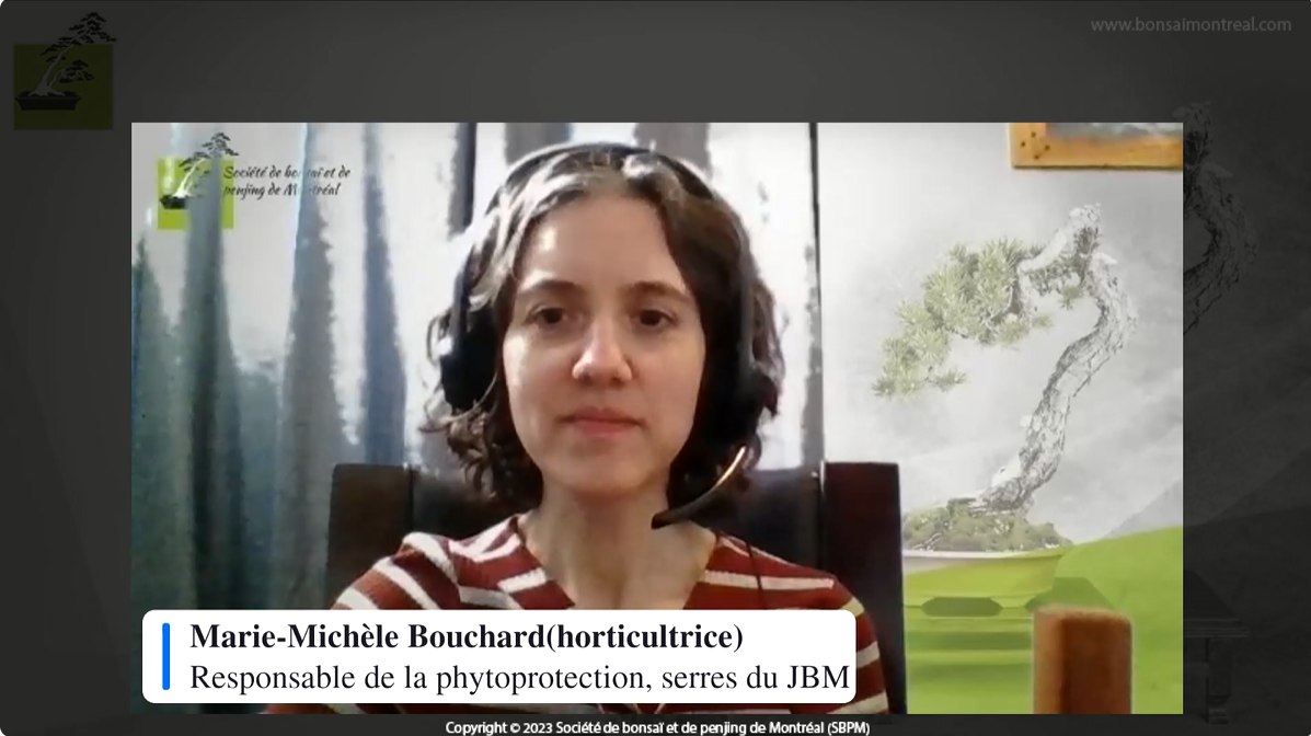 Vidéoconférence avec Marie-Michèle Bouchard sur la phytoprotection